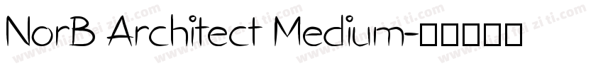 NorB Architect Medium字体转换
